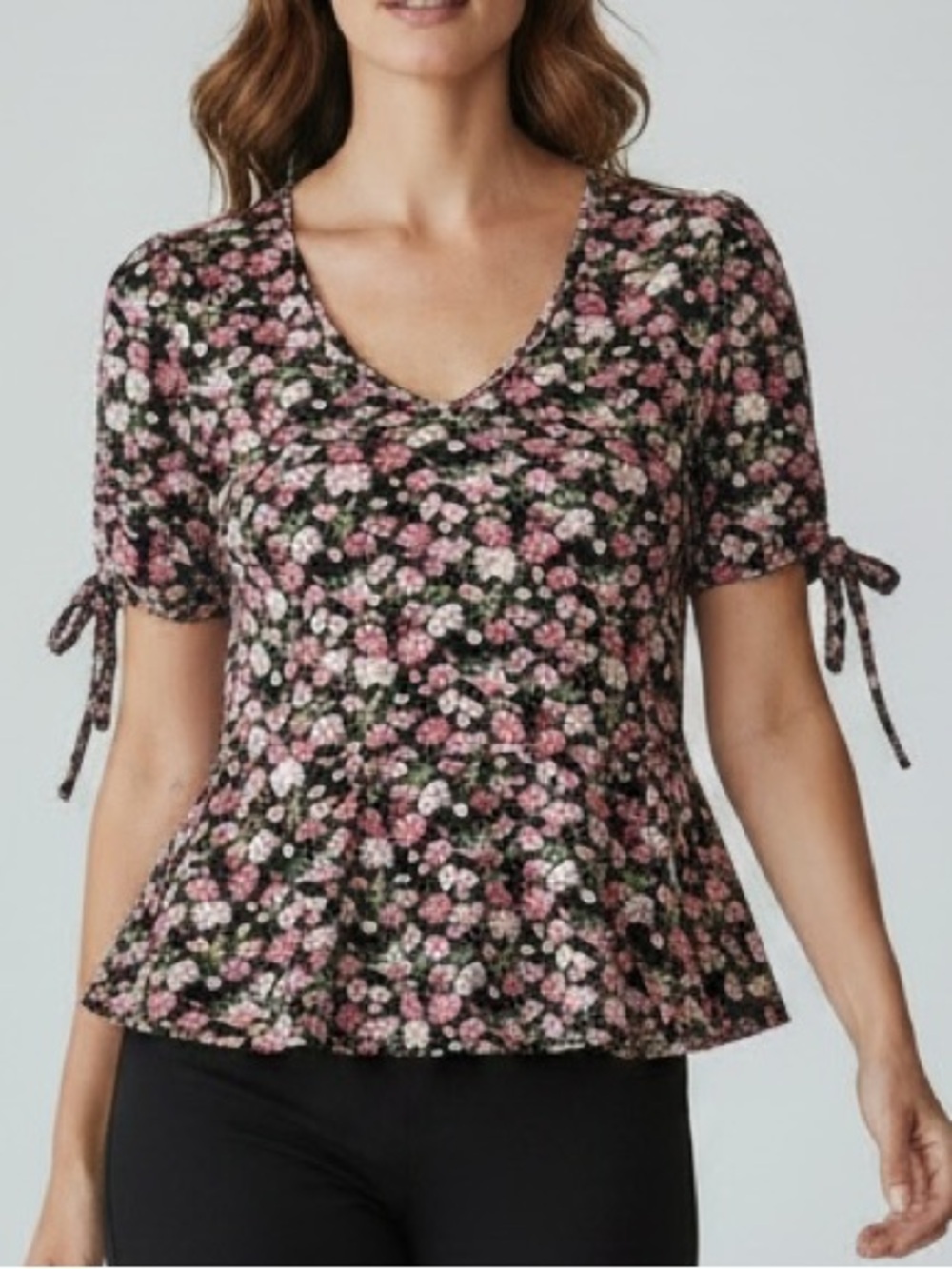 Vibe  women’s floral print top size L